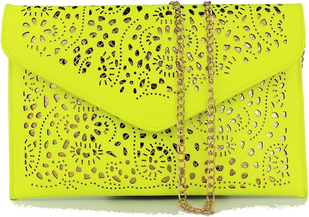 Fashion Handbags Women Chain Cute Shoulder Bag Evening Party Evening Purses Ladies Girl Day Clutch Party Bag Lemon Green