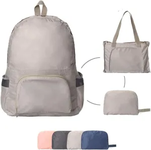 FOLDABLE LIGHTWEIGHT DURABLE TRAVEL BACKPACK | PACKABLE BACKPACK | DAYPACK (Beige)