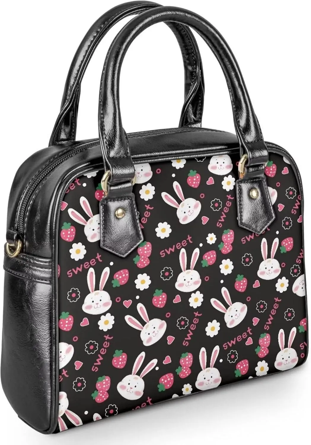Forchrinse Wild Leopard Cheetah Print Leather Purse for Women Satchel Shoulder Bag Tote Handle Bag for Travel Work Party