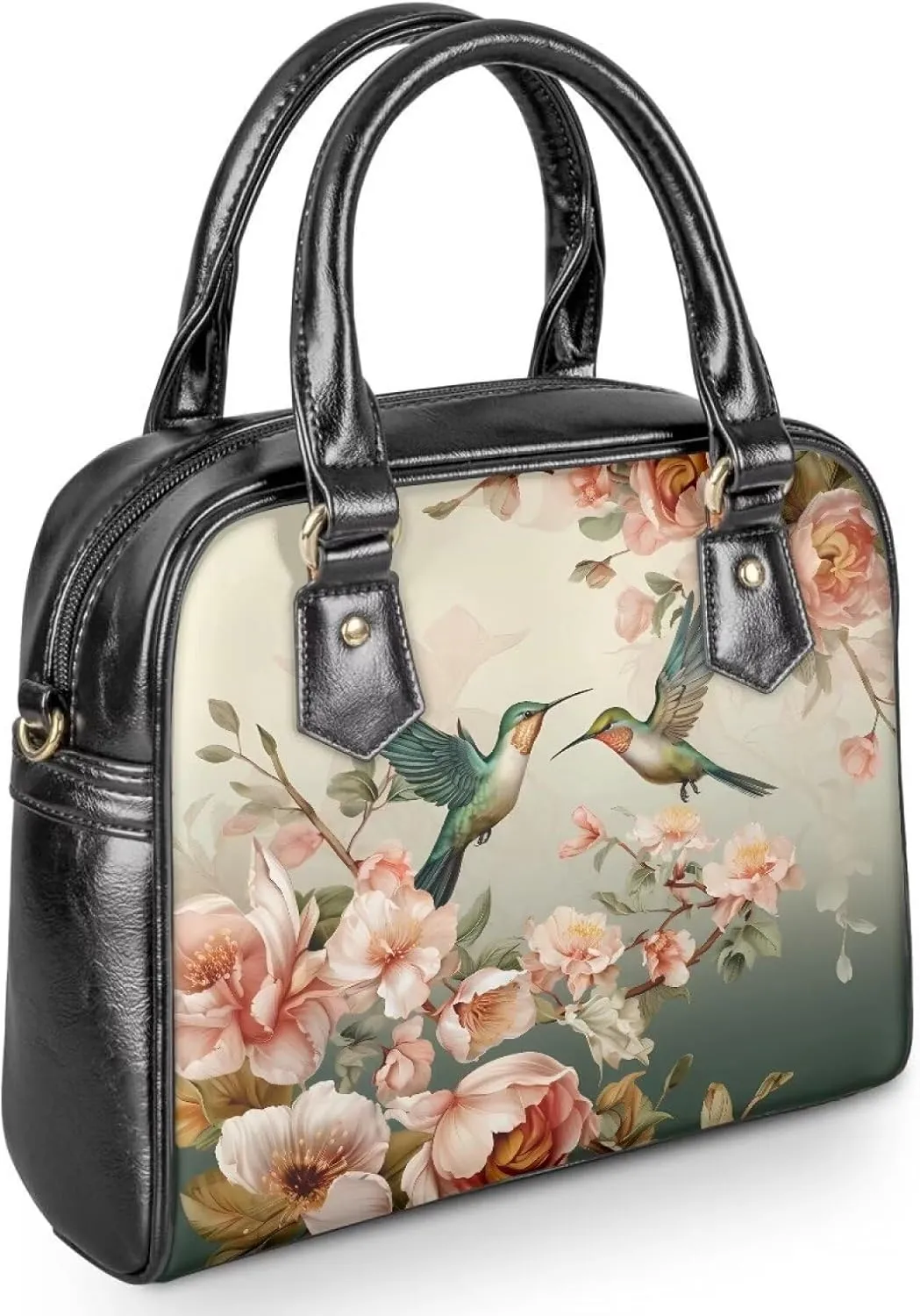 Forchrinse Wild Leopard Cheetah Print Leather Purse for Women Satchel Shoulder Bag Tote Handle Bag for Travel Work Party