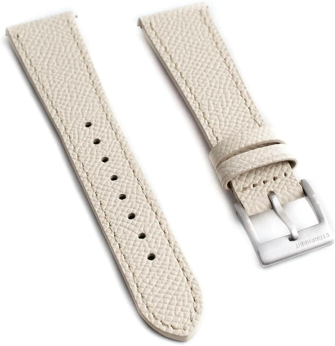 Full Grain Leather Watch Strap - Quick Release Watch Band Replacement - Epsom Leather Watch Band for Men and Women 19mm 20mm 21mm 22mm