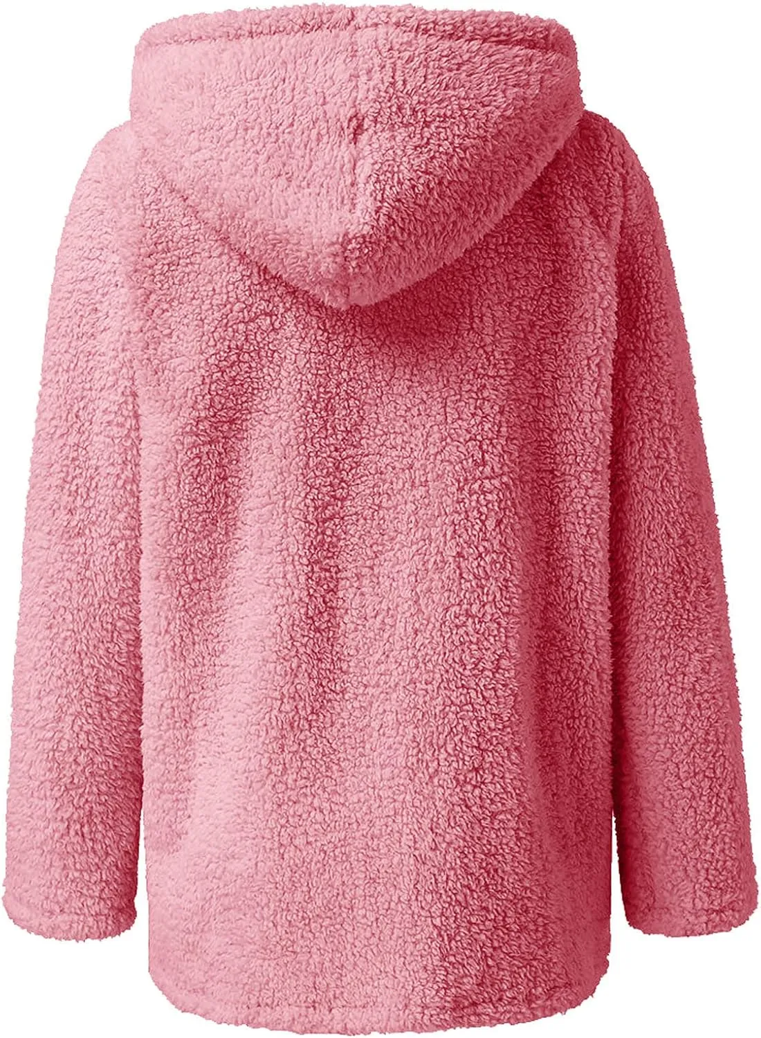 Fuzzy Fleece Jacket for Women Fall Winter Warm Shaggy Teddy Coats Oversized Zip Up Faux Fur Sherpa Hoodies Outwear