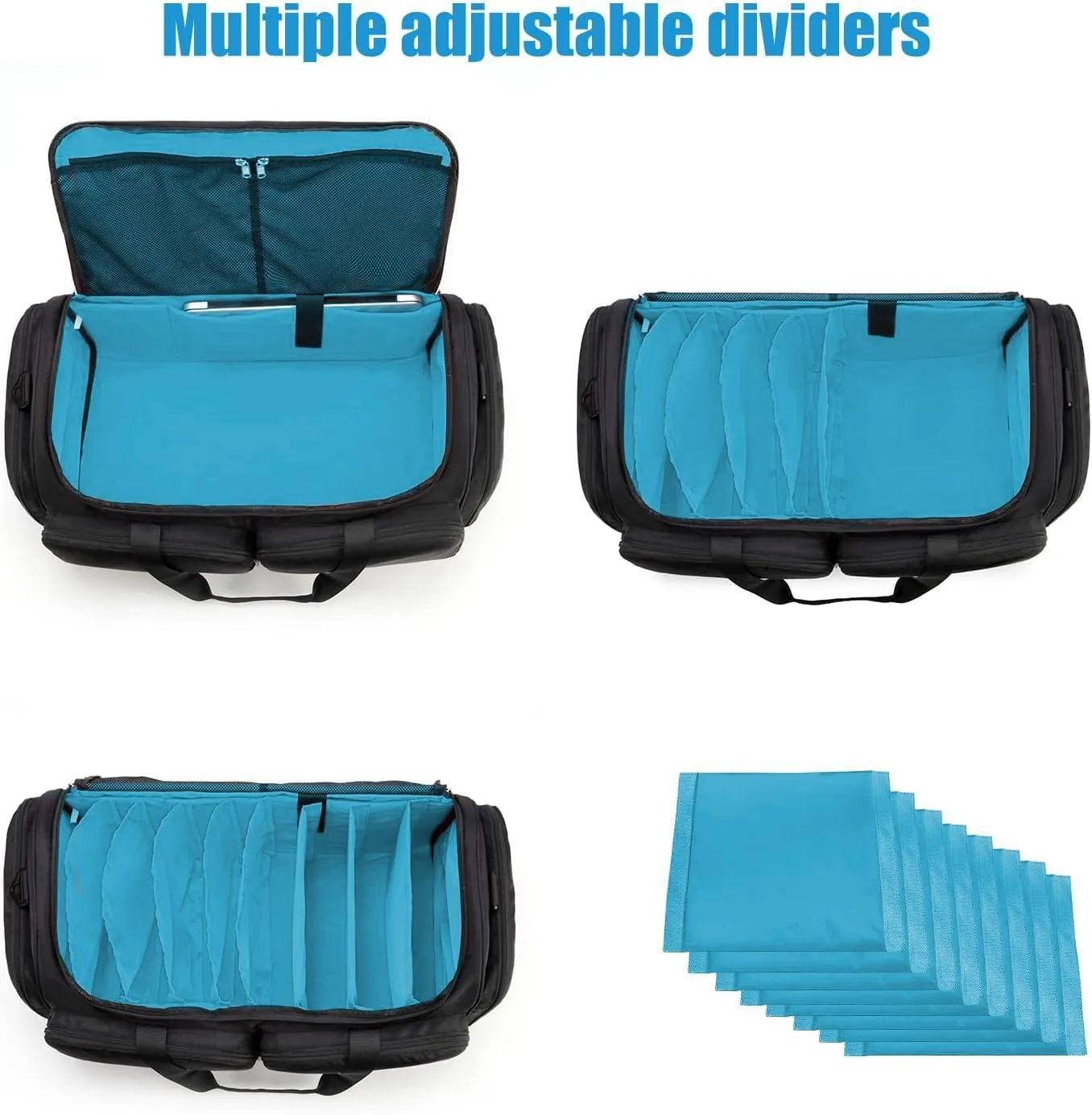 Gatycallaty Music Dj Band Equipment Bag - High Capacity Gig Band Cable File Bag (BLUE)