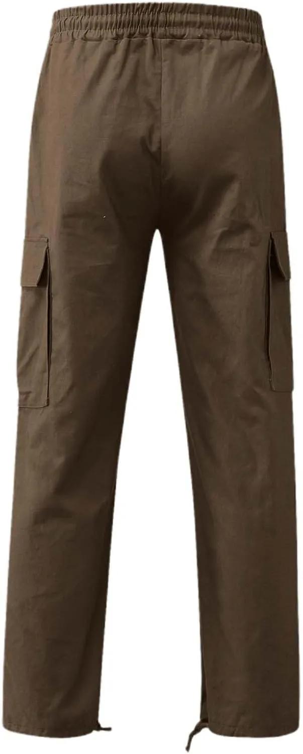 GIERIDUC Dress Pants for Men's Classic Fit Extra Long Skinny Khaki Pants Smart Jogging Bottoms Mens Slim Fit Business Pants