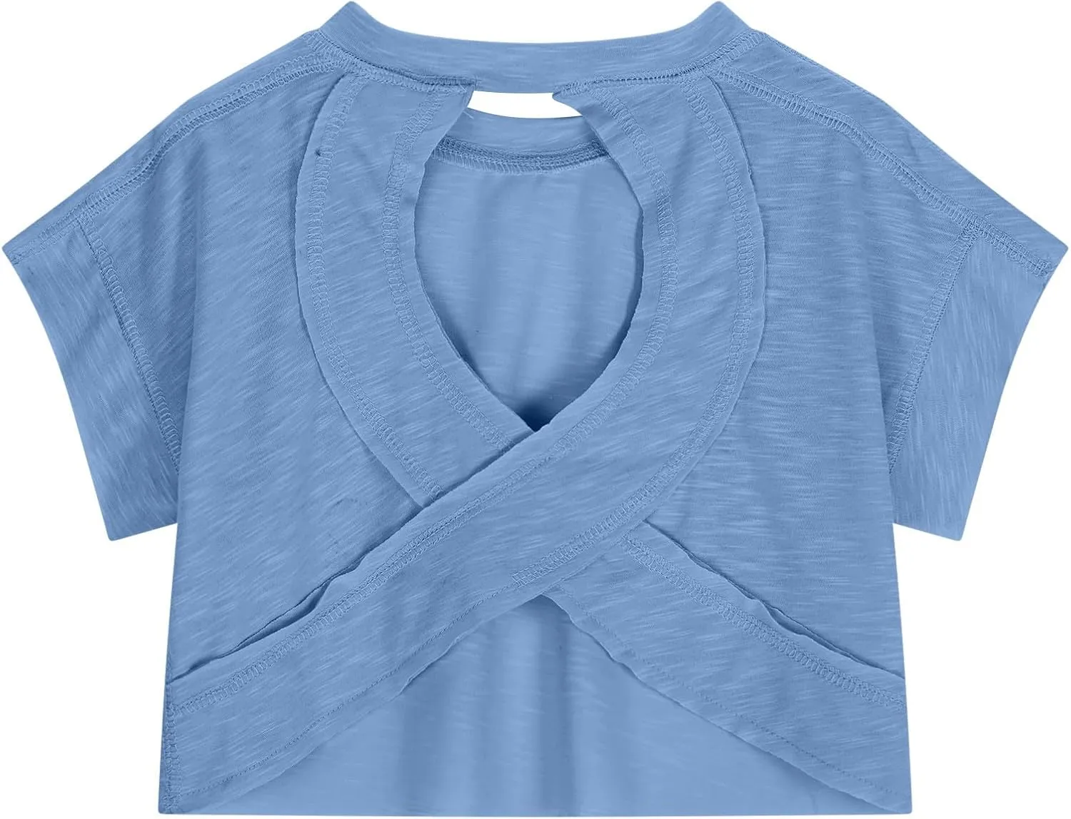 Girls Open Back Workout Tops Long Sleeve Backless Athletic Shirts Casual Crop Running Tee 2025 Spring Y2k Shirts