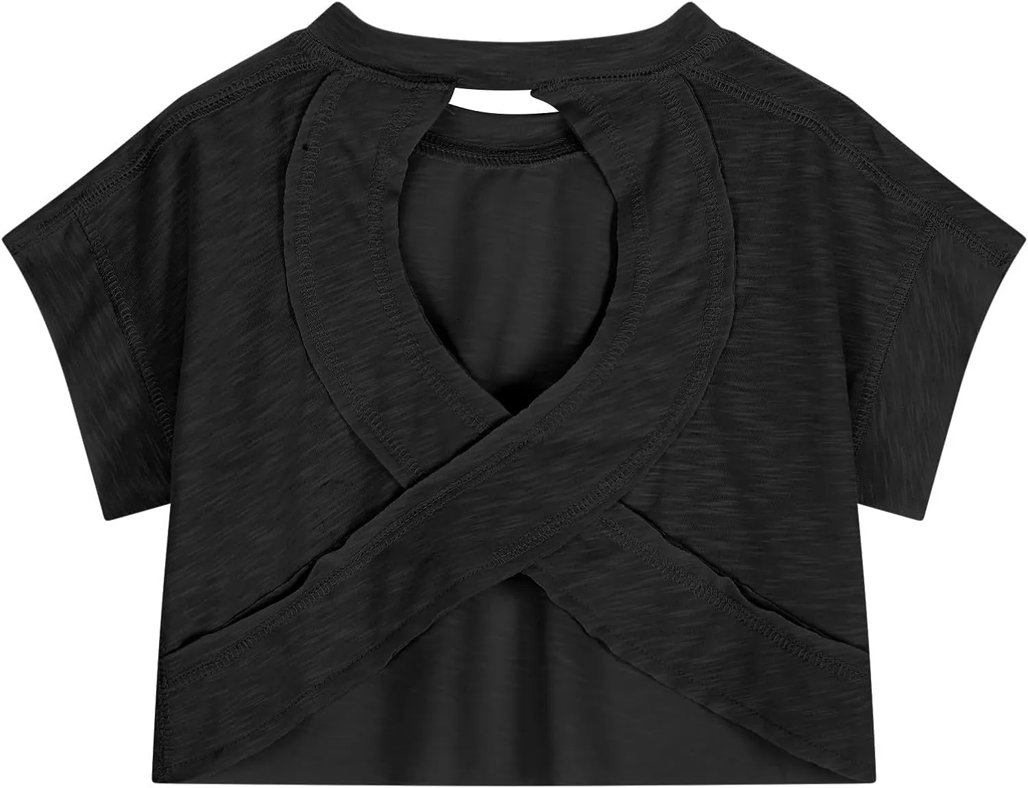 Girls Open Back Workout Tops Long Sleeve Backless Athletic Shirts Casual Crop Running Tee 2025 Spring Y2k Shirts