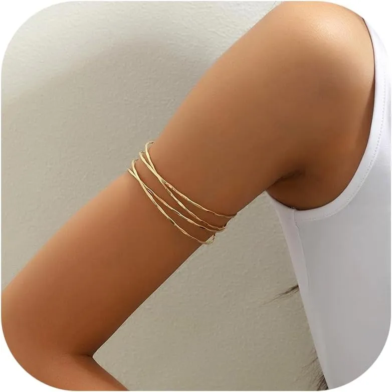 Gold Arm Cuff Arm Cuff Jewelry for Women Silver Arm Cuff Gold Cuff Bracelets Arm Cuff Bangle for Teen Girls