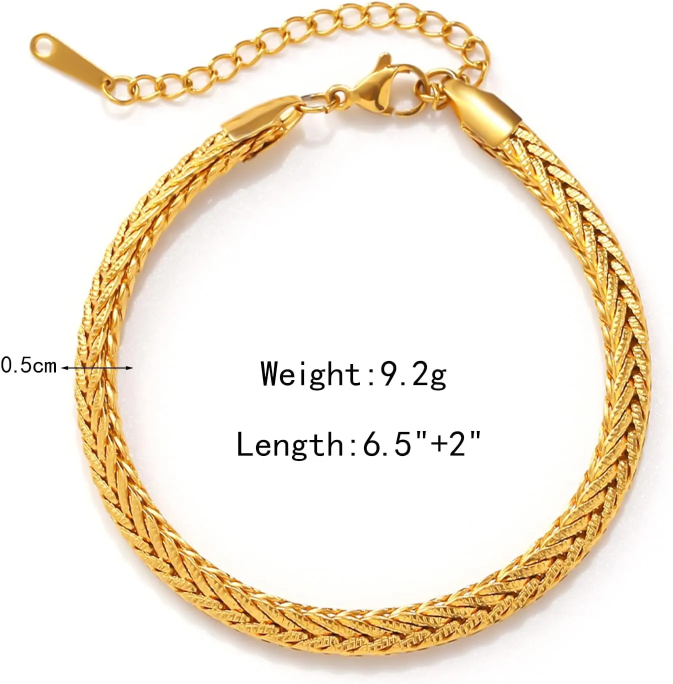 Gold Bracelets for Women Fashion Wide Face Tennis Bracelet for Women 18K Gold Plated Chunky Gold Bracelets for Women Zircon Pendant Chain Bracelet Delicate Thin Gold Bracelets for Women