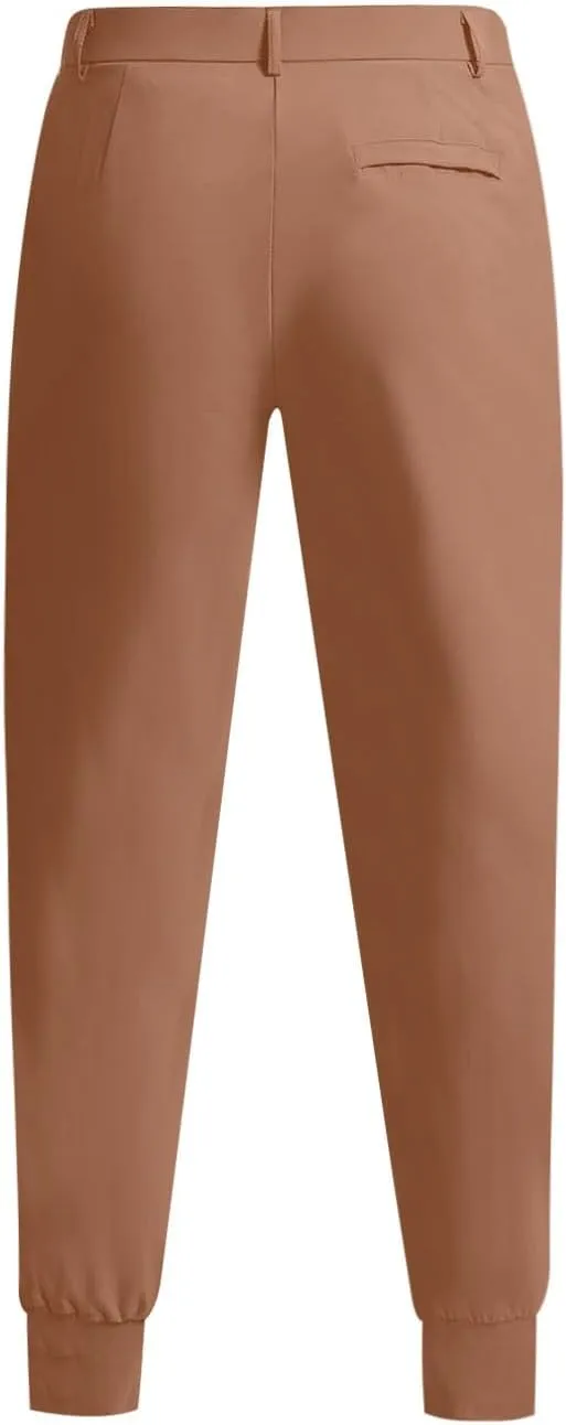 Golf Joggers for Men Lightweight Stretch Slim Fit Dress Pants Business Casual Work Pants with Pockets