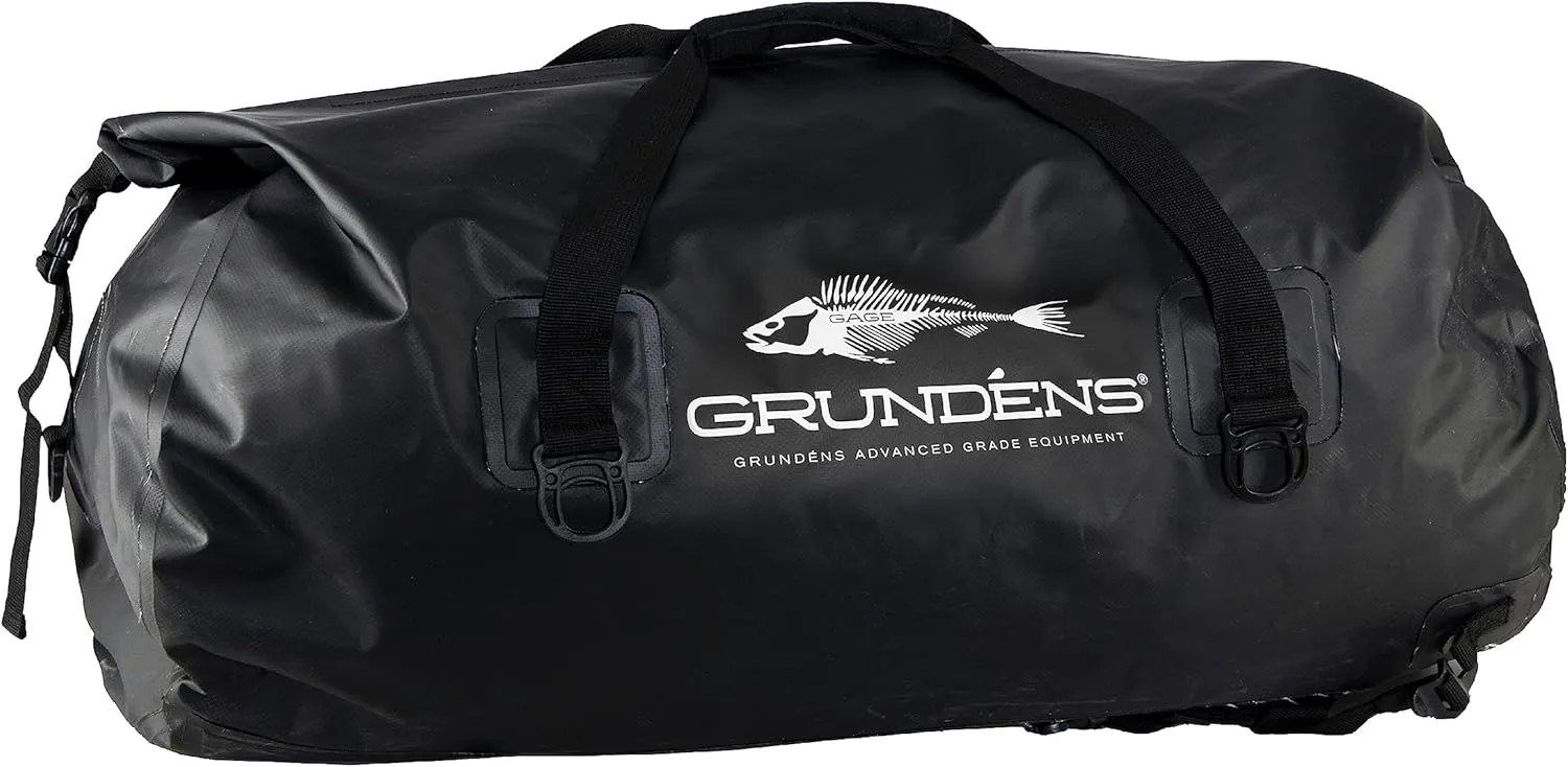 Grundns Shackleton Duffel Bag, Waterproof and Durable, 105L, Black