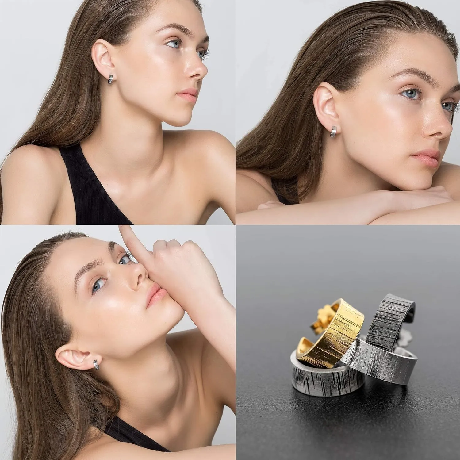 Handmade Hoop Earrings Sterling silver hoop earrings Minimalists unusual earring hoop huggie hoop earrings hypoallergenic earrings small hoops