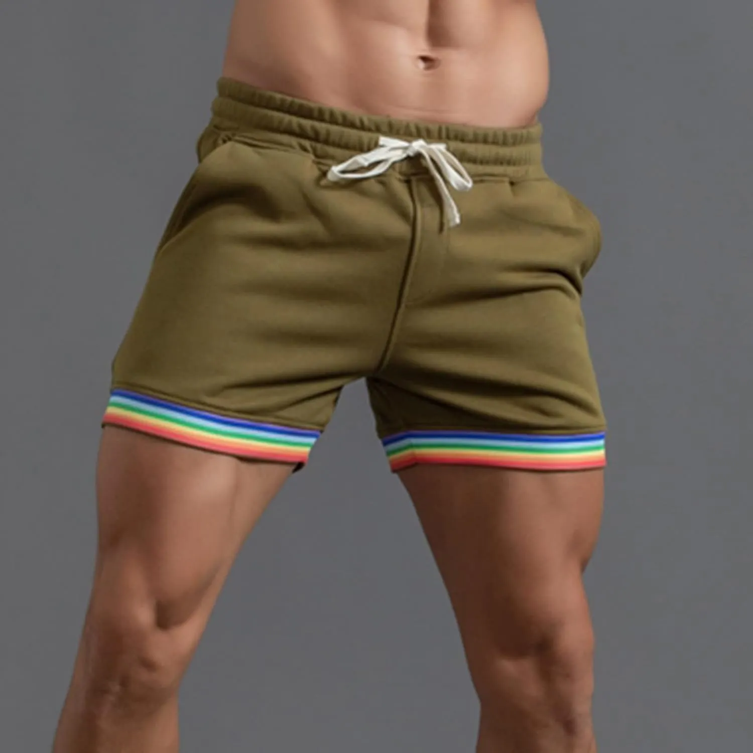 Hiking Shorts Men Slim-Fit Elastic Beach Shorts Gym Basketball Lightweight Classic Regular Comfort Activewear Pants