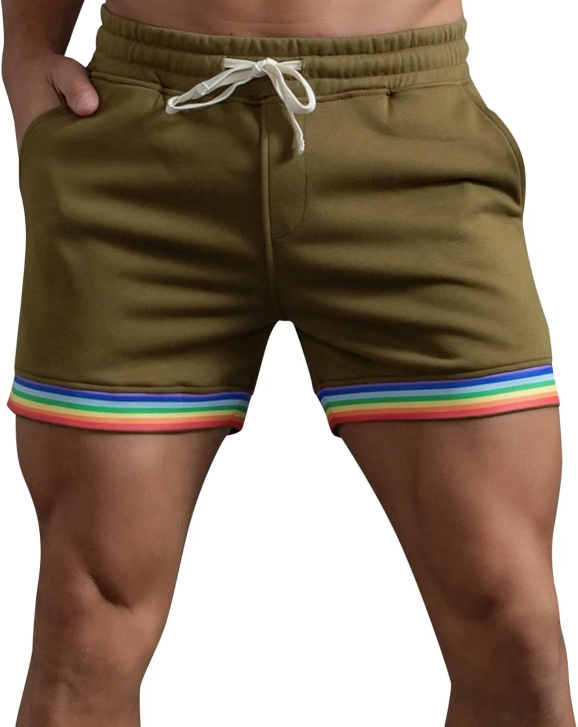 Hiking Shorts Men Slim-Fit Elastic Beach Shorts Gym Basketball Lightweight Classic Regular Comfort Activewear Pants