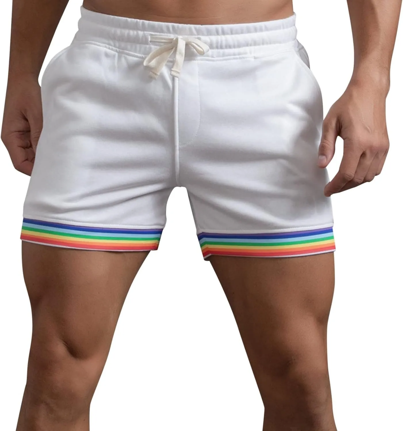 Hiking Shorts Men Slim-Fit Elastic Beach Shorts Gym Basketball Lightweight Classic Regular Comfort Activewear Pants