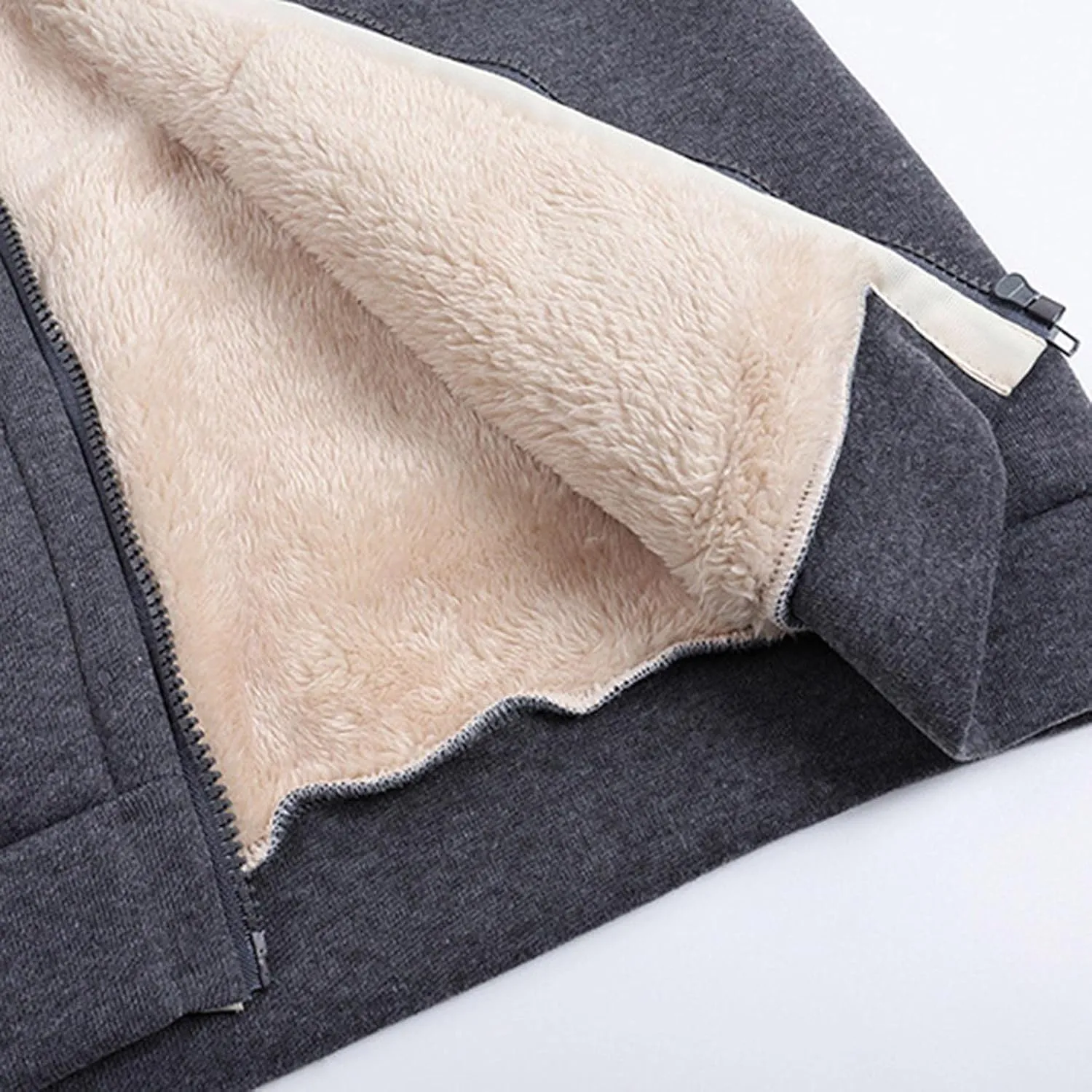 hlysgo Women's Sherpa Fleece Lined Hoodie Jacket Thicker Full Zip Up Comfortable Sweatshirt Winter Jacket Outerwear