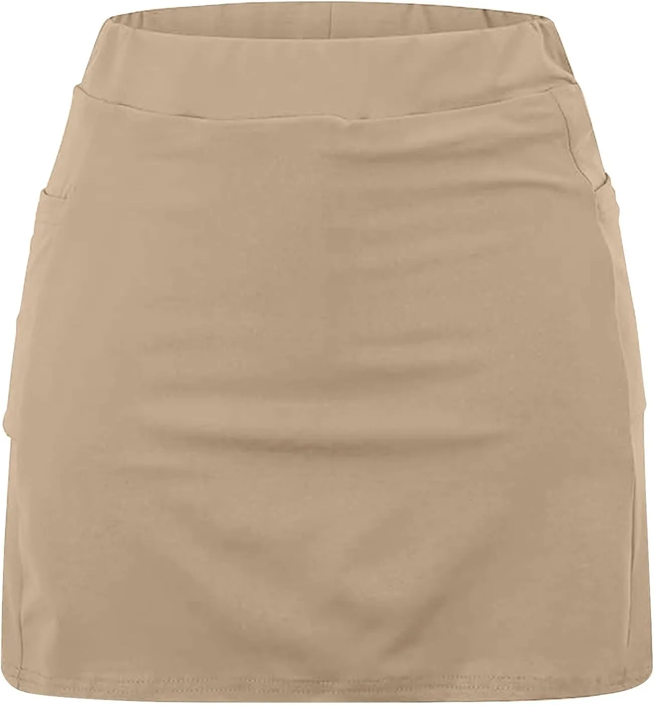 hlysgo Womens Tennis Skort with Shorts High Waisted 2 in 1 Flowy Basic Versatile Skorts Plus Size Workout Athletic Shorts