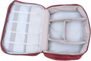 HOMSFOU Travel Cable Organizer Bag Compact Electronics Accessories Organizer for Smartphones Tablets Power Banks Waterproof Data Cable Storage Case Handbag for Travel