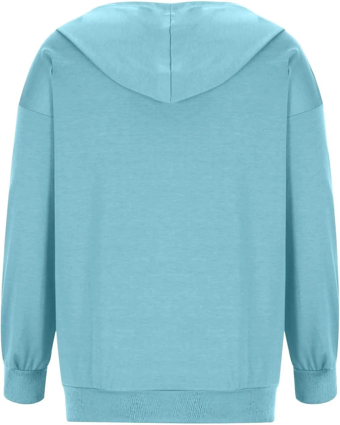 Hoodie Oversized Coat for Women Solid Color Pockets Cardigan Sweatshirts Long Sleeves Zipper Jackets Cardigan Winter