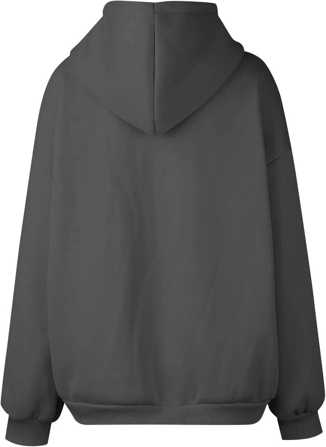 Hoodies for Women 2024 Oversized Long Sleeve Sweatshirts Casual Solid Y2K Jacket Fall Fashion Clothes with Pockets