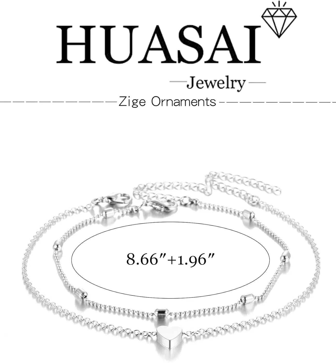HUASAI Gold Anklets for Women Gold Plated Anklets Boho Layered Tassel Ankle Bracelets Bell Pendant Anklets for Girls Foot Jewelry for Summer Beach