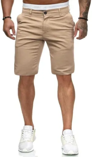 HUNGSON Men's Casual Shorts Lightweight Golf Shorts with 4 Pockets Stretch Quick Dry Comfy Work Shorts