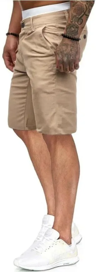 HUNGSON Men's Casual Shorts Lightweight Golf Shorts with 4 Pockets Stretch Quick Dry Comfy Work Shorts
