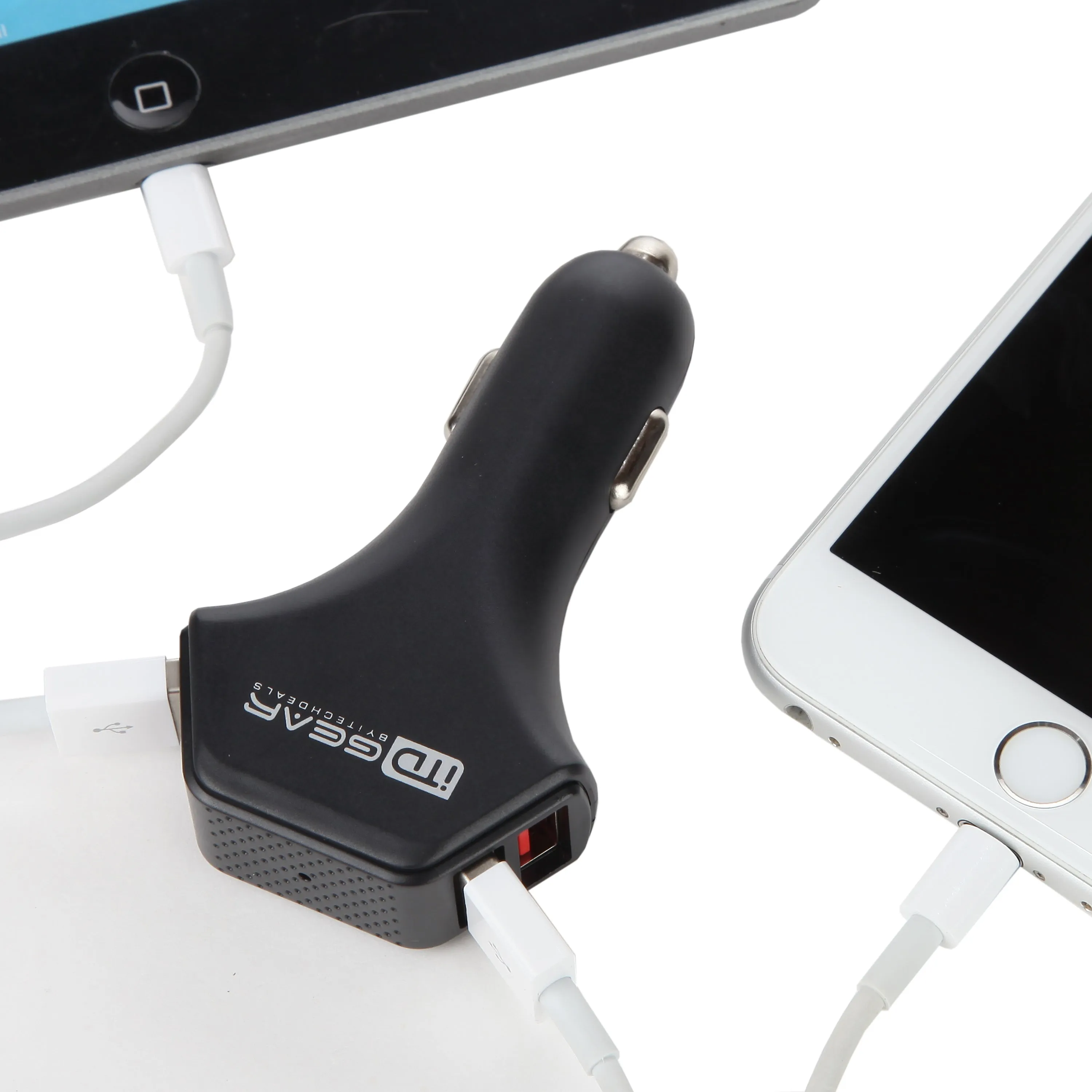 iTD Gear 4-Port FAST USB Car Charger (50W)