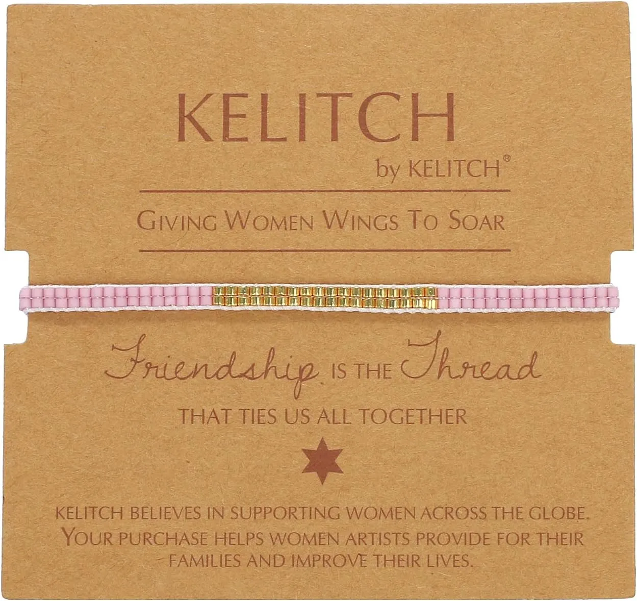 KELITCH Classic Seed Beaded Bracelets Hand-Woven Colorful Friendship Bracelet Women Boho Bracelets Cuffs - 09A