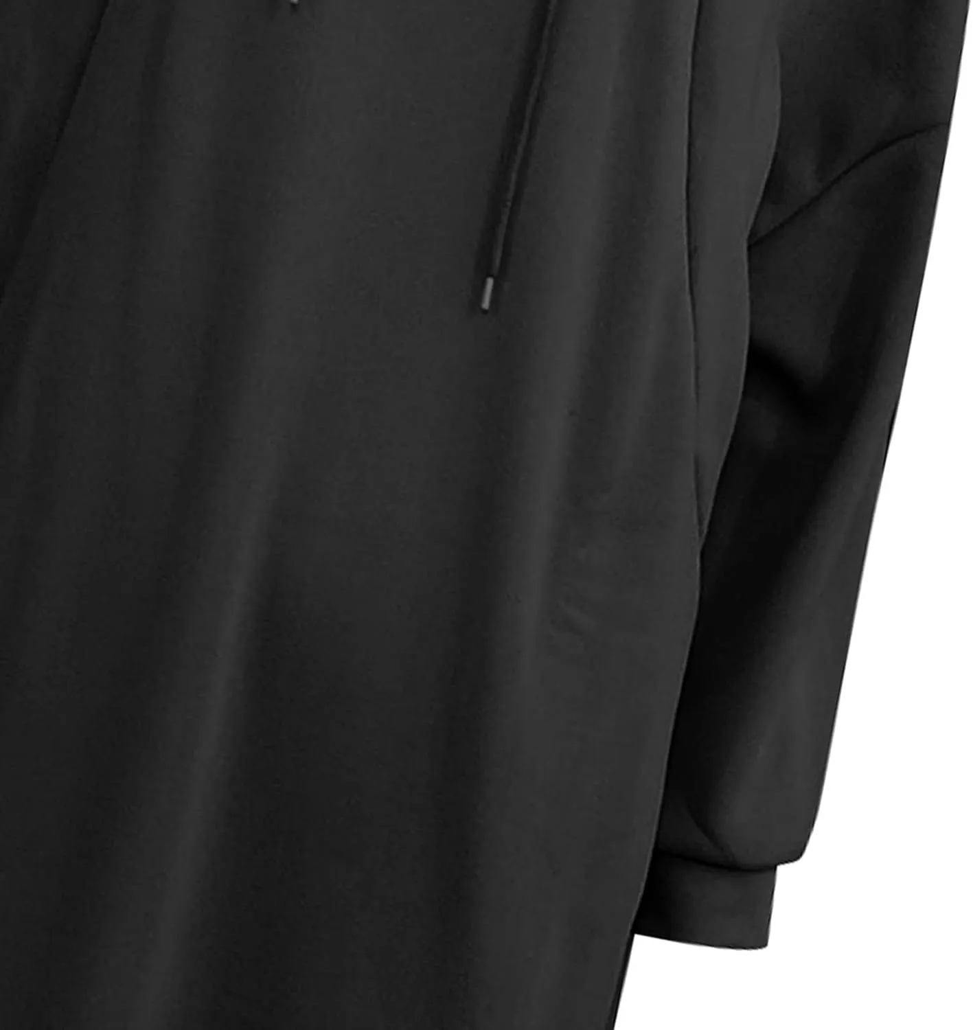 Kubbon Women's Pullover Hoodie Fleece Hooded Sweatshirt Maxi Dress Baggy Loose Long Sleeve Tops Plus Size Business Shirts