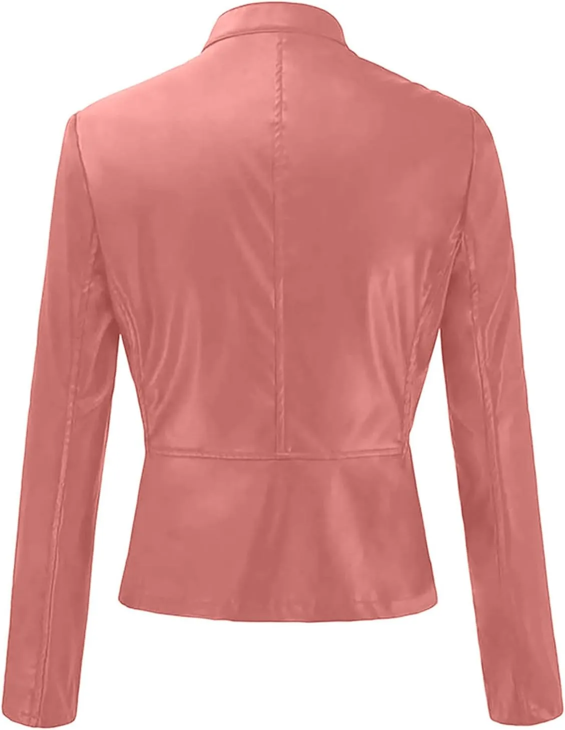 Kuluzego Womens Cardigan Front Coat Baby Tees Jacket Outerwear for Women Long Sleeve Faux Leather Fall Winter Coat 2025 Y2K