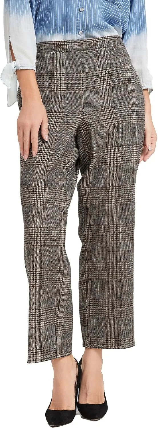KYAL Women's High Waisted Stretchy Work Pants Straight Leg Business Office Trousers