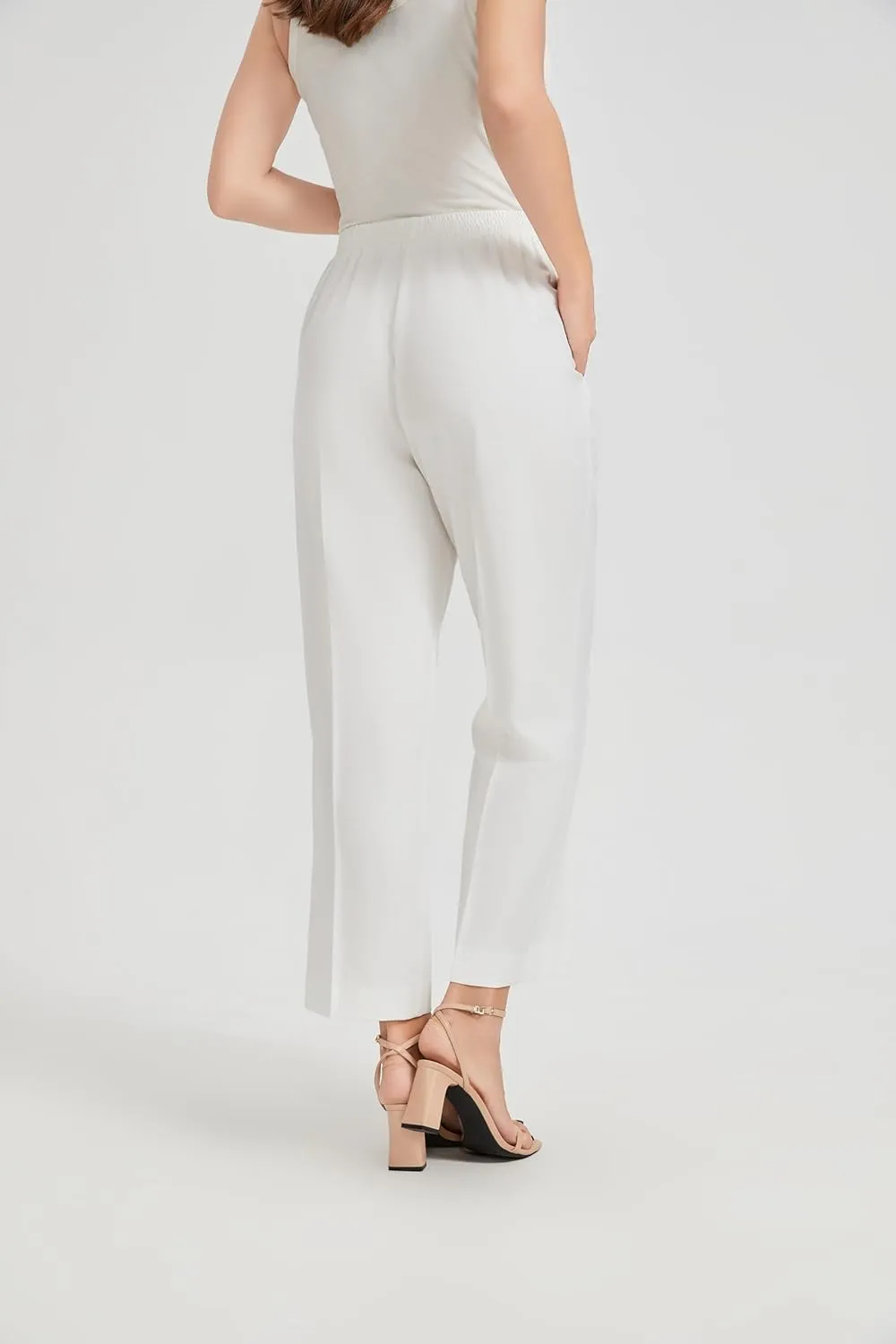 KYAL Women's High Waisted Stretchy Work Pants Straight Leg Business Office Trousers