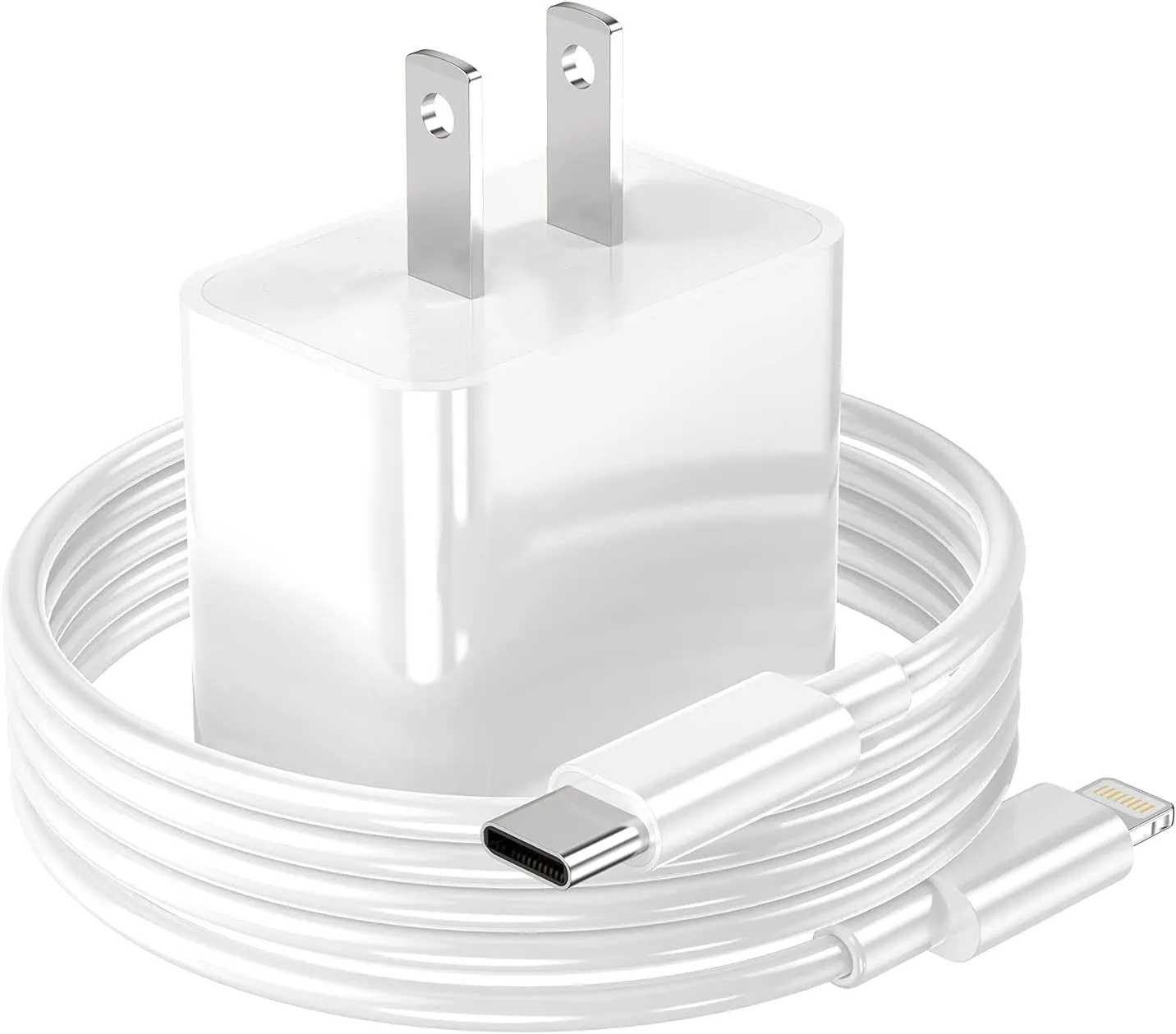 LarmTek 35W USB C Wall Charger Fast Charging Plug for Cellphone Dual USB-C Port Compact Power Adapter for iPhone14