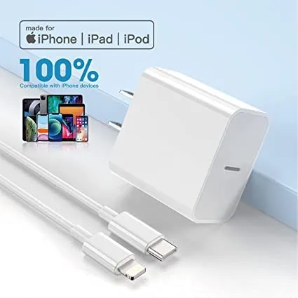 LarmTek 35W USB C Wall Charger Fast Charging Plug for Cellphone Dual USB-C Port Compact Power Adapter for iPhone14