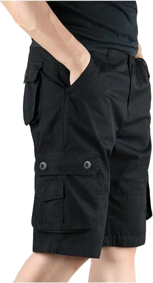 LCMTWX Men's Cargo Shorts with Multi-Pocket and Fashion Summer Leisure Pants Overalls Men's Pants Men Cargo Shorts with