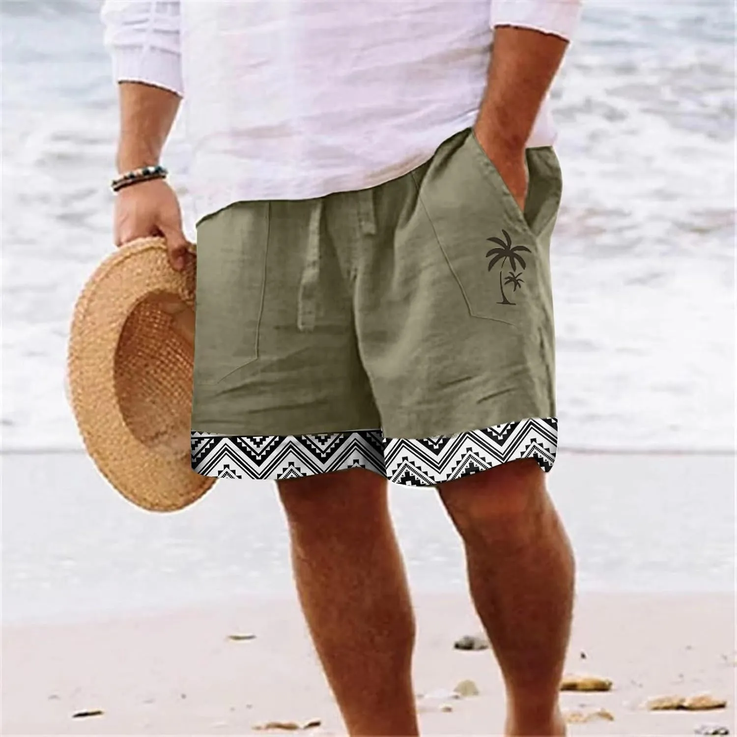 LCMTWX Mens Shorts Casual Fashion Sports Cargo Pants Straight Leg Loose Shorts Beach Pants Cargo Shorts for Men Stretch