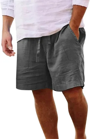 LCMTWX Men's Shorts Mens Casual Cotton Pockets Beach Fitness Bodybuilding Pants Men's pants Mens Red Shorts Ropa Mens Big