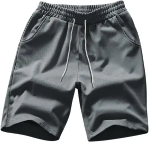 LCMTWX Mens Swim Shorts 5 Minute Pants Solid Color Beach Sports Fitness Shorts Big and Tall Shorts S Shorts for Active