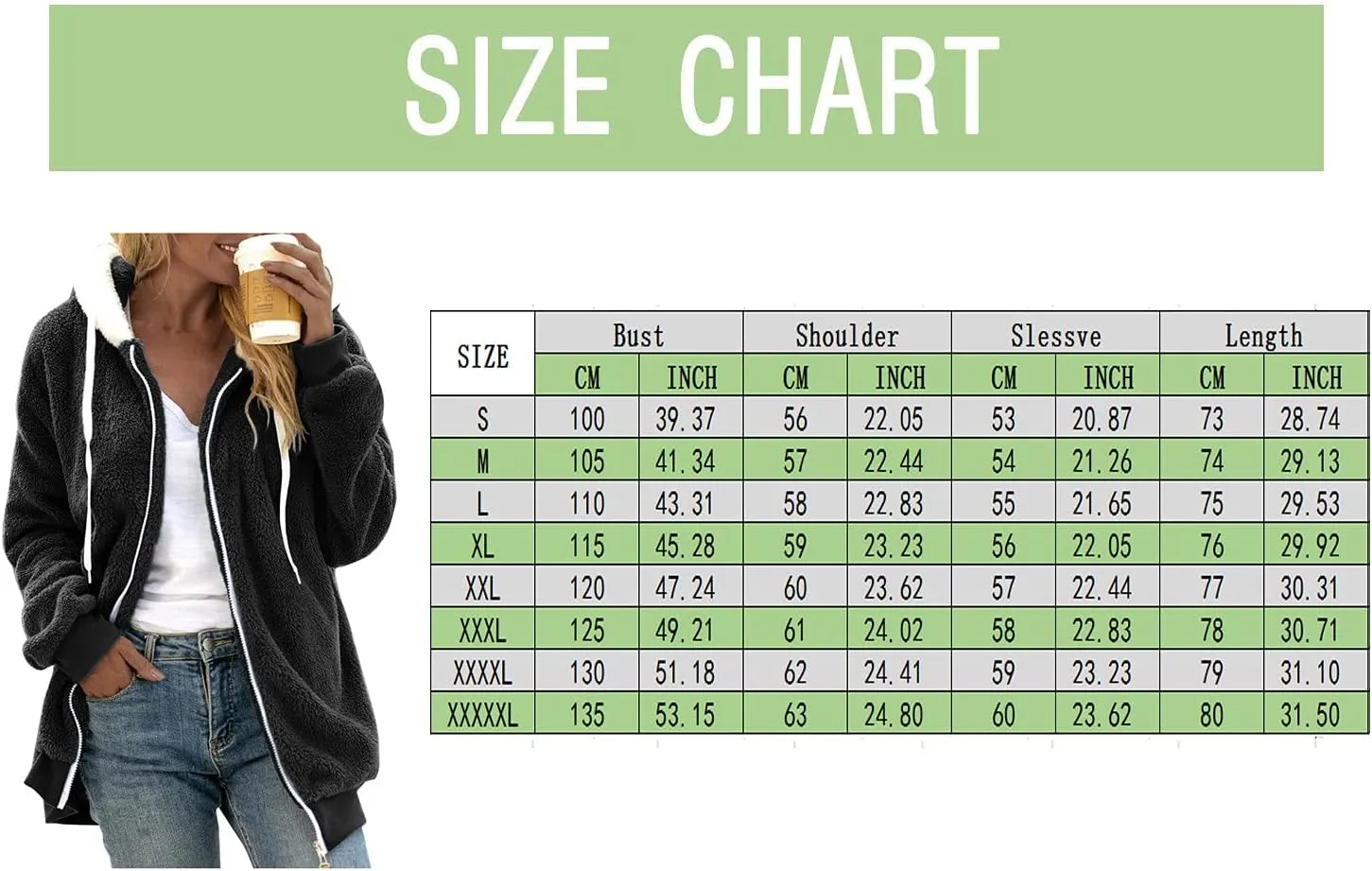 LCMTWX Womens Winter Jacket Coats Solid Color Artificial Wool Zipper Drawstring Long-Sleeved Thermal Sweatshirt Outerwear