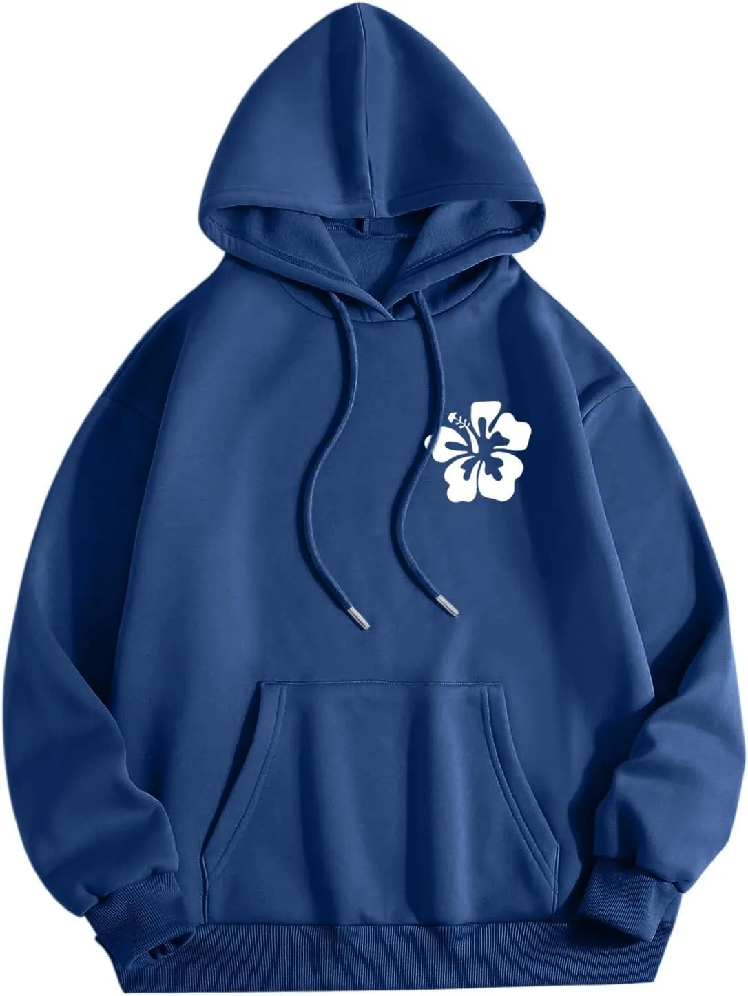 Let'S Be Happy Together Oversized Hoodies For Women Casual Long Sleeve Letter Printed Pullover Hooded Pocket Hoodie