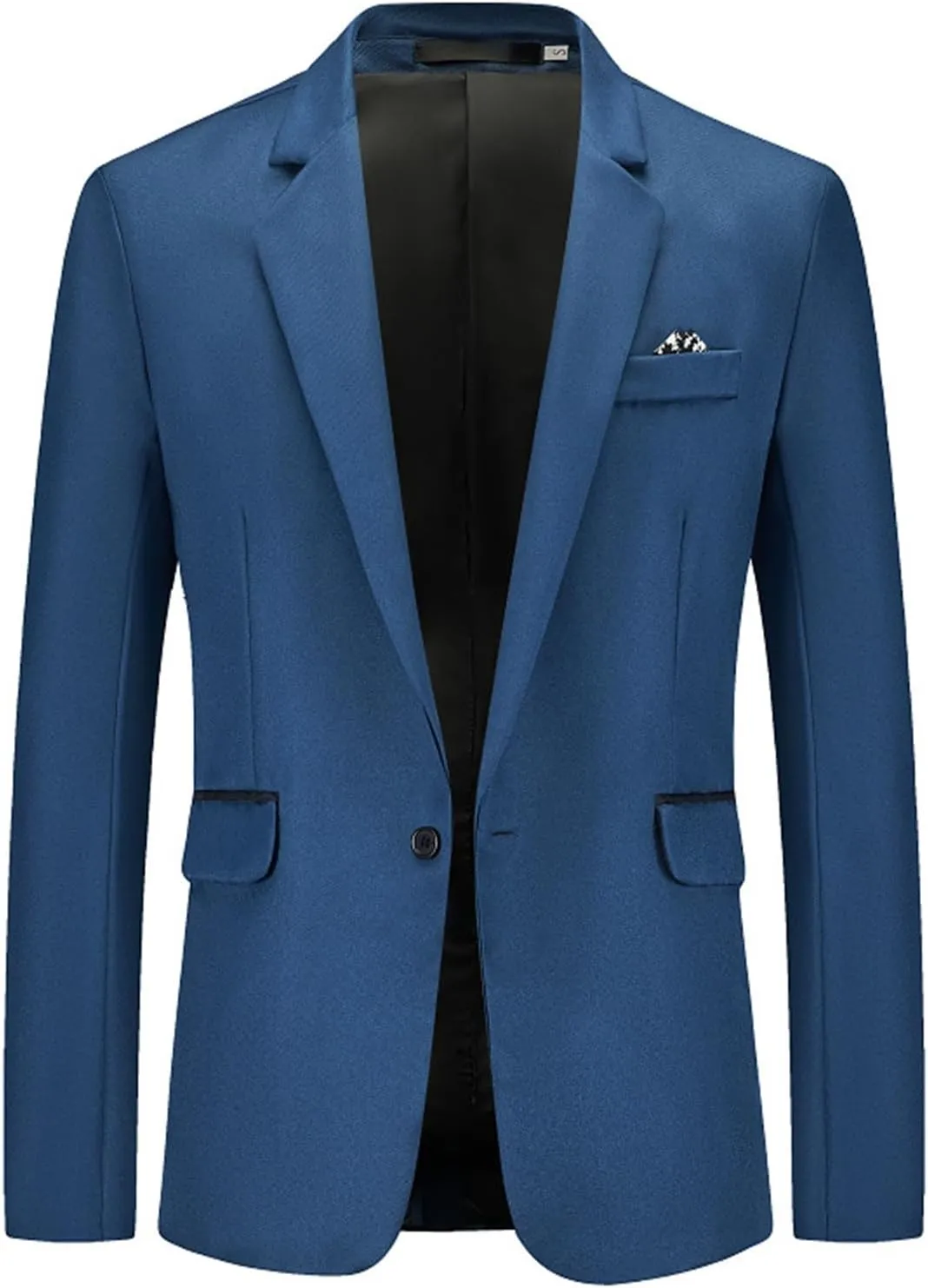 Lightweight Stretch Sports Coats Anti-stain Blazer Mens Suit Slim Fit One Button Solid Tuxedo Acket Business Suits
