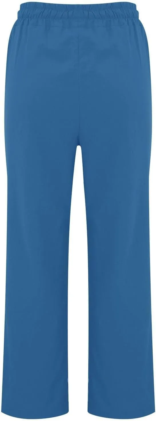Linen Pants for Women Summer Loose Lounge Pants Drawstring Elastic Waist Trousers Pants Straight Leg Pants with Pocket