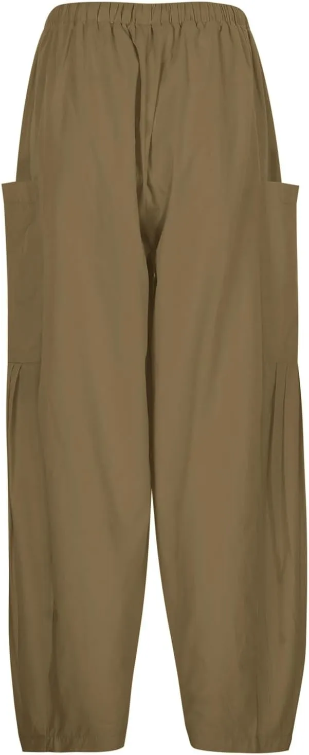Linen Pants Women - Beach Pants for Women Casual Flowy Palazzo Pants Drawstring Wide Leg Linen Pants 2025 Summer Pants