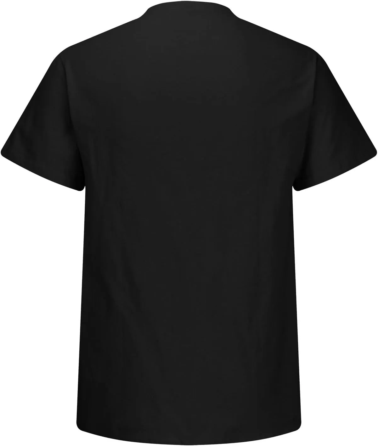 Linen Shirt Short Sleeve for Men Trendy Henley Button Down Solid Color Tee Shirts Casual Fashion 2025 Vacation Tops