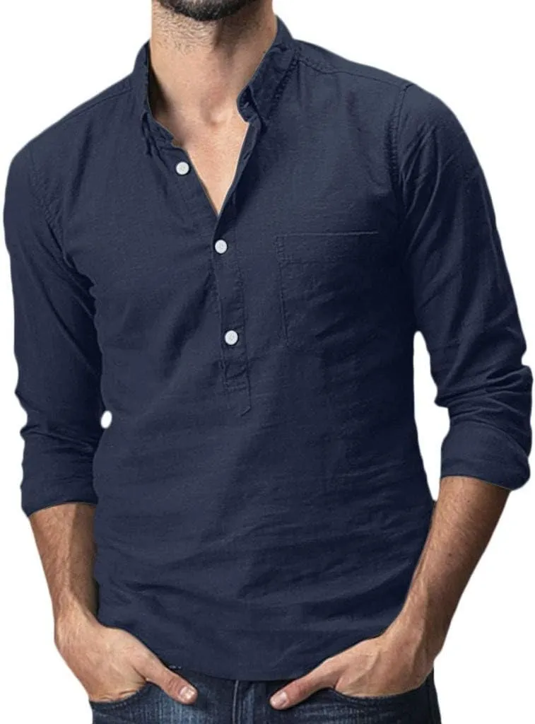 Linen Shirts,Long Sleeve Loose Plus Size Shirt Baggy 2024 Trendy Casual T-Shirt Pocket Blouse Tees Top