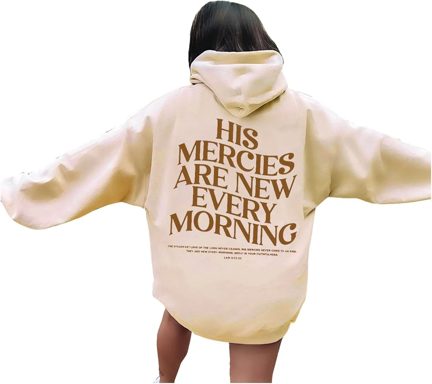 Living Water Eternal Life Christian Womens Hoodies Jesus Faith Graphic Oversized Long Sleeve Sweatshirts Fall Casual Pullover