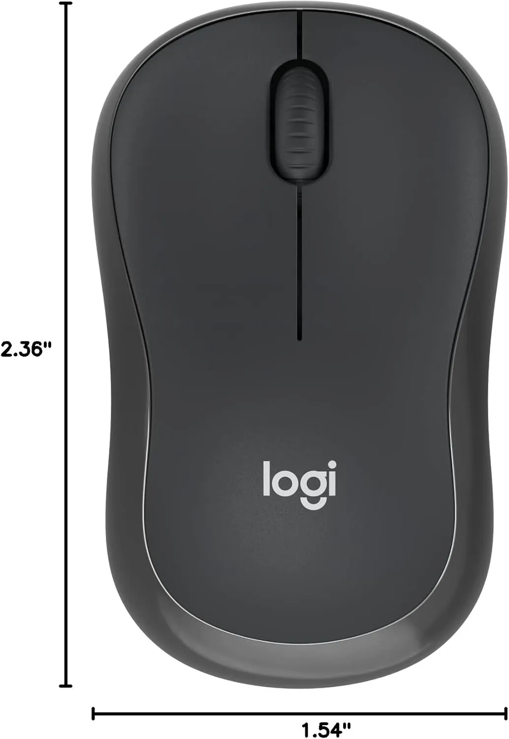 Logitech M240 Silent Bluetooth Mouse, Wireless, Compact, Portable, Smooth Tracking, 18-Month Battery, for Windows, macOS, ChromeOS, Compatible with PC, Mac, Laptop, Tablets - Graphite