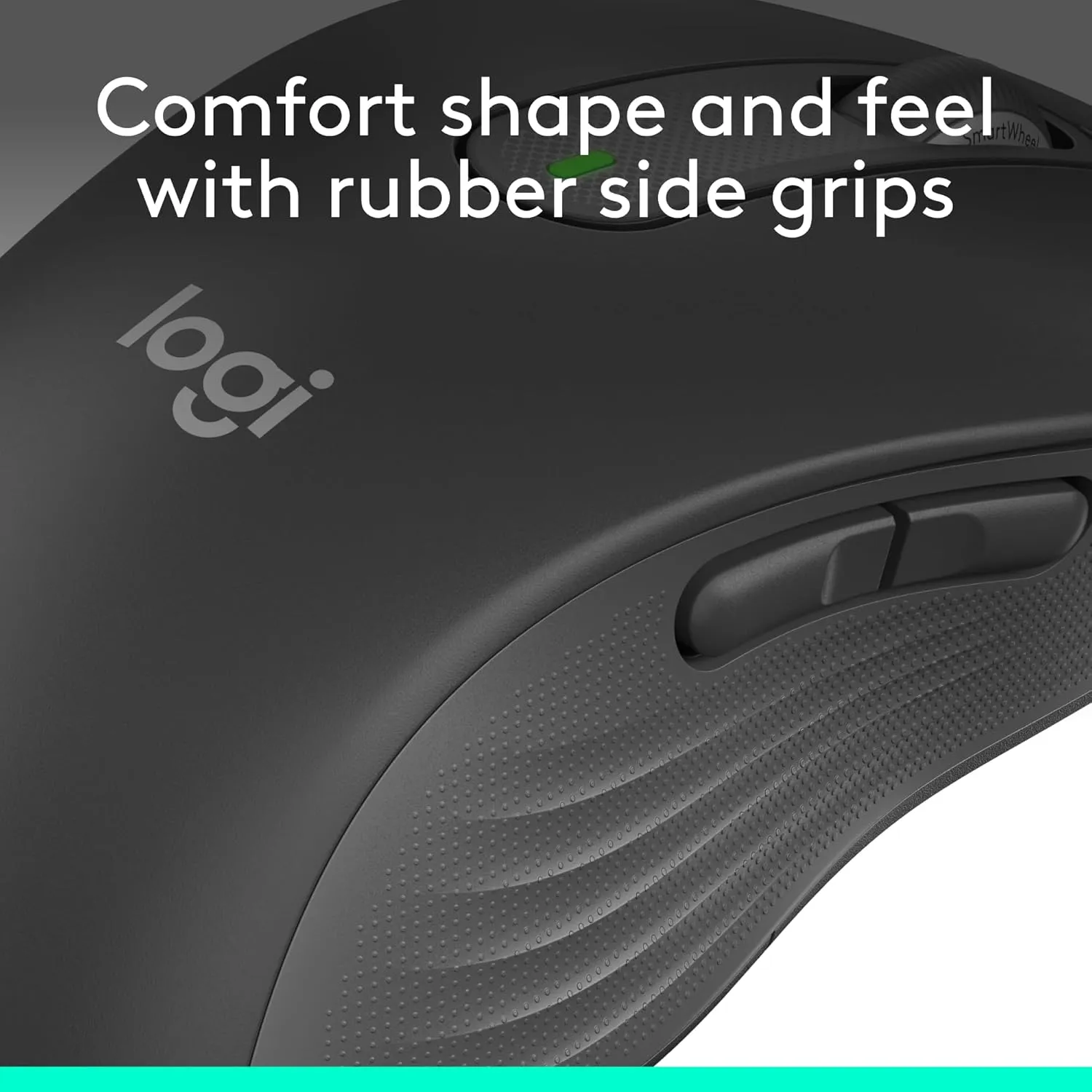 Logitech Signature M650 L Left Wireless Mouse - For Large Sized Left Hands, 2-Year Battery, Silent Clicks, Customizable Side Buttons, Bluetooth, for PC/Mac/Multi-Device/Chromebook - Graphite