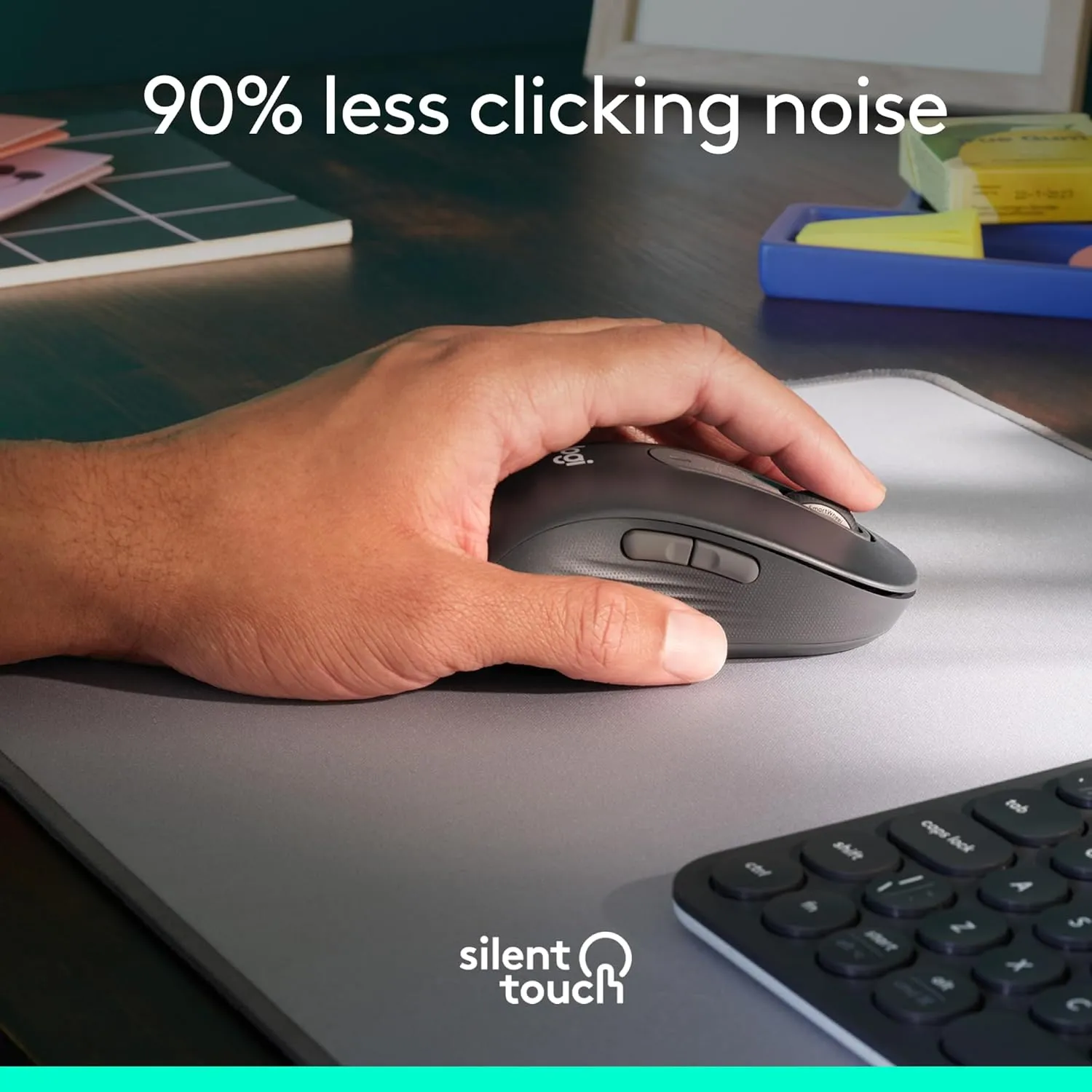 Logitech Signature M650 L Left Wireless Mouse - For Large Sized Left Hands, 2-Year Battery, Silent Clicks, Customizable Side Buttons, Bluetooth, for PC/Mac/Multi-Device/Chromebook - Graphite