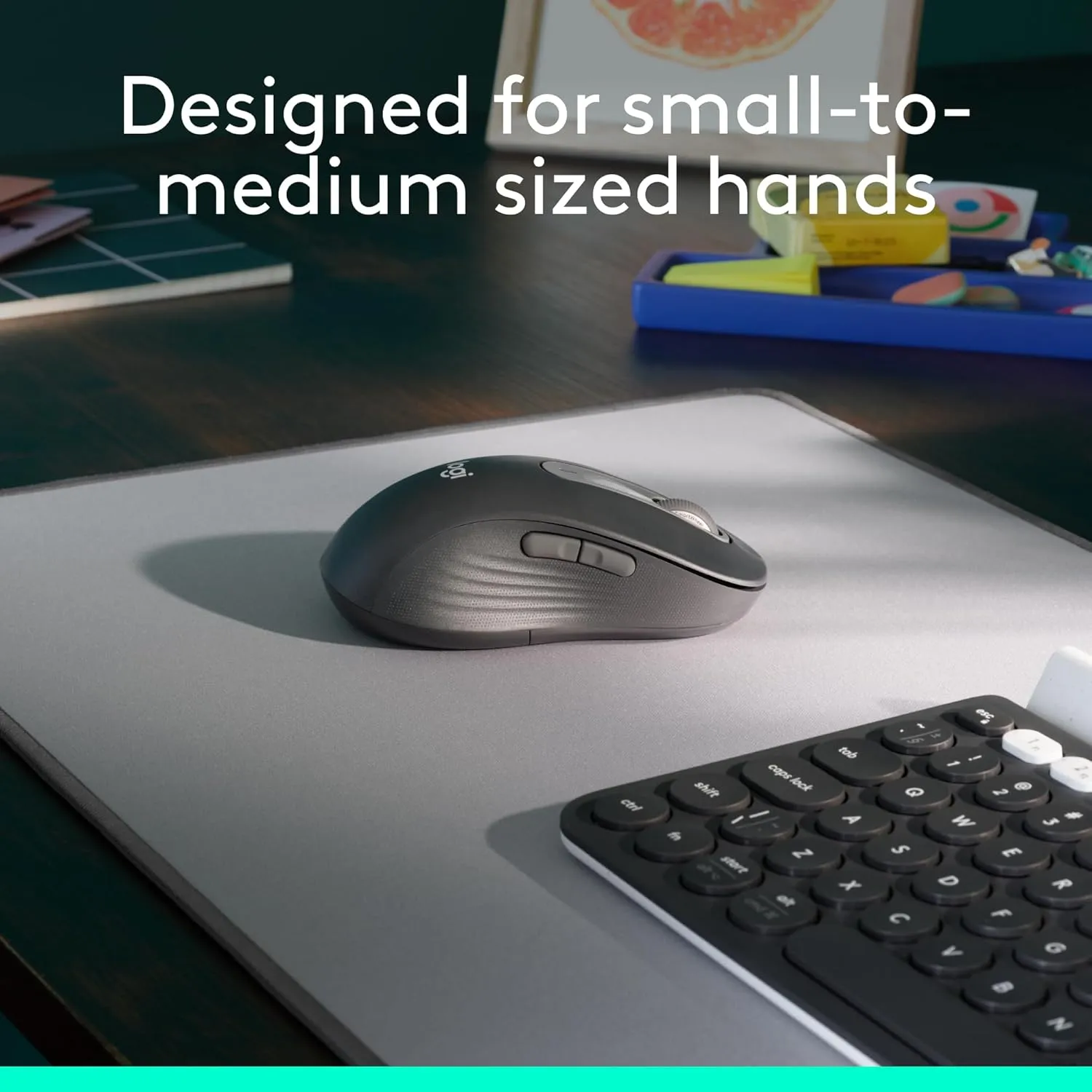 Logitech Signature M650 L Left Wireless Mouse - For Large Sized Left Hands, 2-Year Battery, Silent Clicks, Customizable Side Buttons, Bluetooth, for PC/Mac/Multi-Device/Chromebook - Graphite